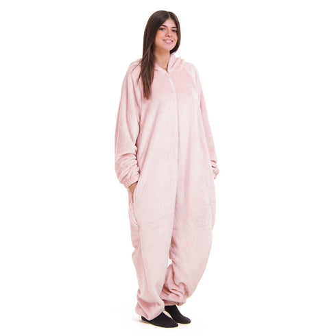Snuggs Blanket Onesie Dusty Rose